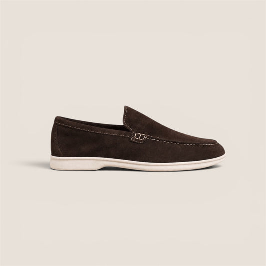 Mocassino in Suede Testa di Moro