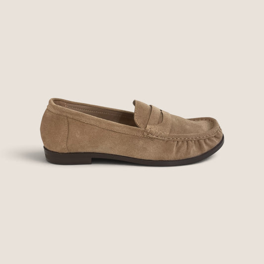 Mocassino Penny Loafer Beige Arricciato
