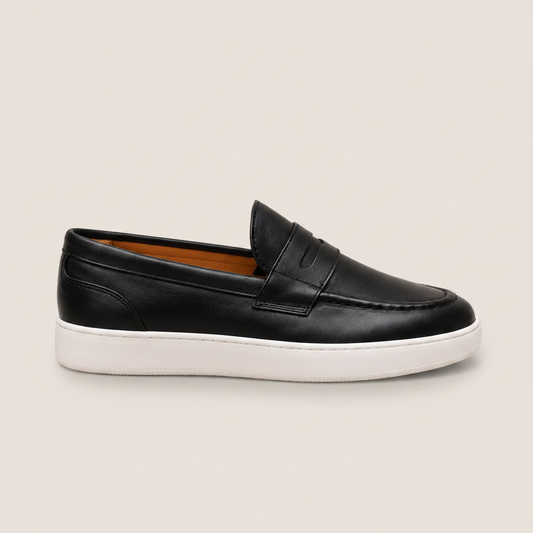 Mocassino Penny Slip-on in Pelle Nera