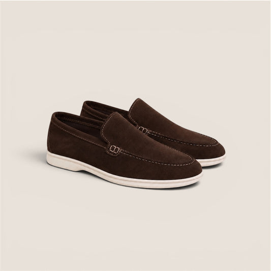 Mocassino in Suede Testa di Moro