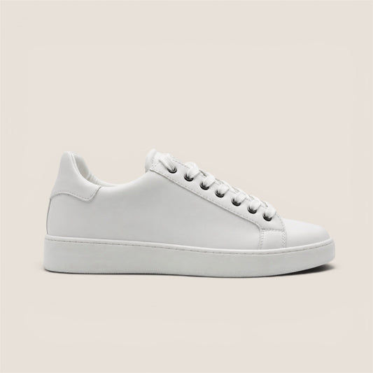 Sneaker Minimal in Pelle Bianca