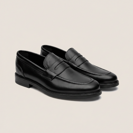 Mocassino Penny in Pelle Nera