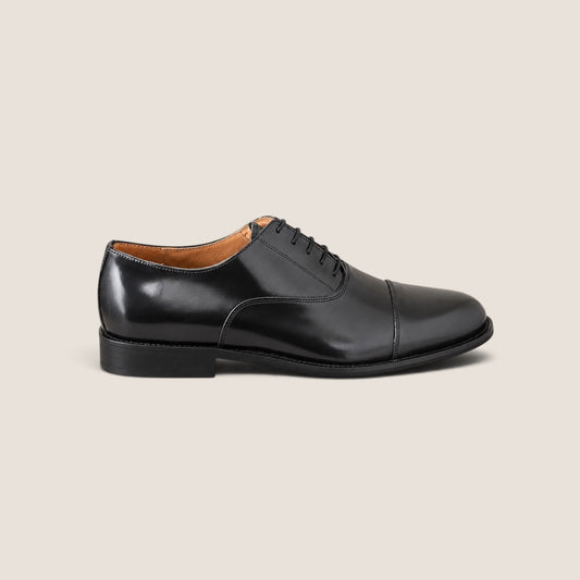 Campanile Oxford con Puntale in Pelle Nero
