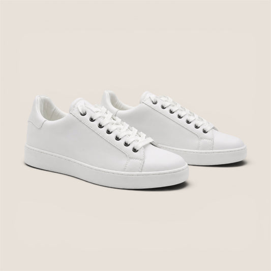 Sneaker Minimal in Pelle Bianca